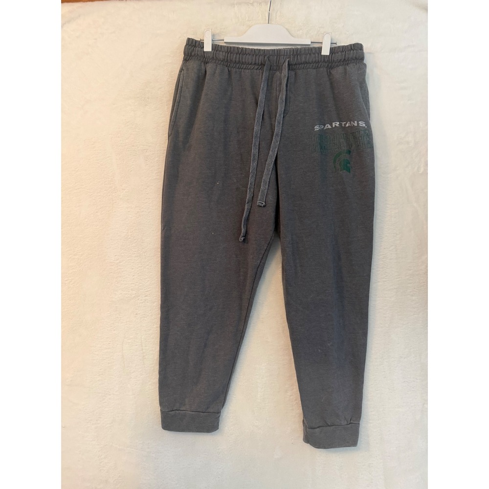 Sideline Apparel Michigan State Spartans Sweatpants Gray XL Mens Joggers‎ MSU
